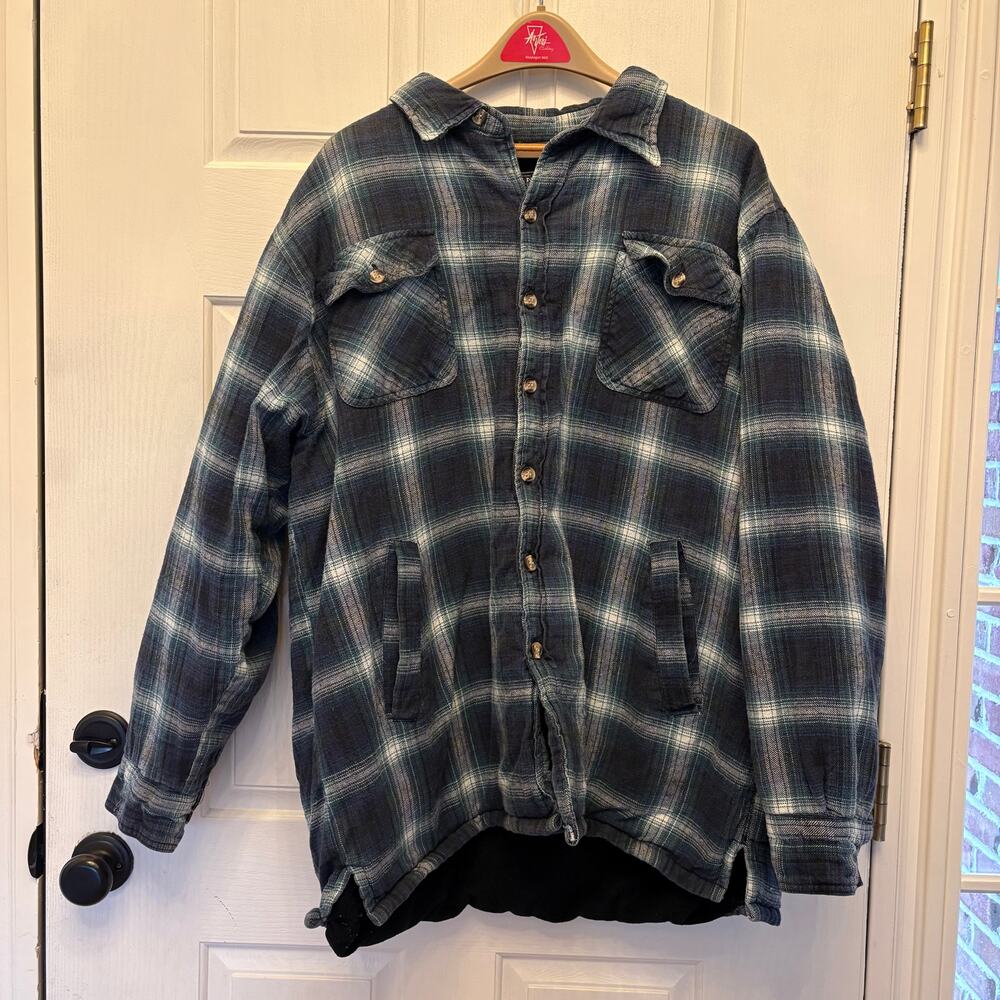 Canyon Creek Men's XXL Thick Heavy Fleece-Lined Flannet Coat Jacket